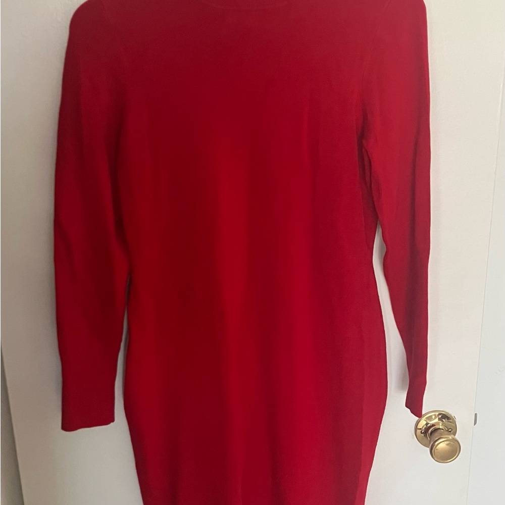 Classic Express Red Long Sleeve Women's Dress